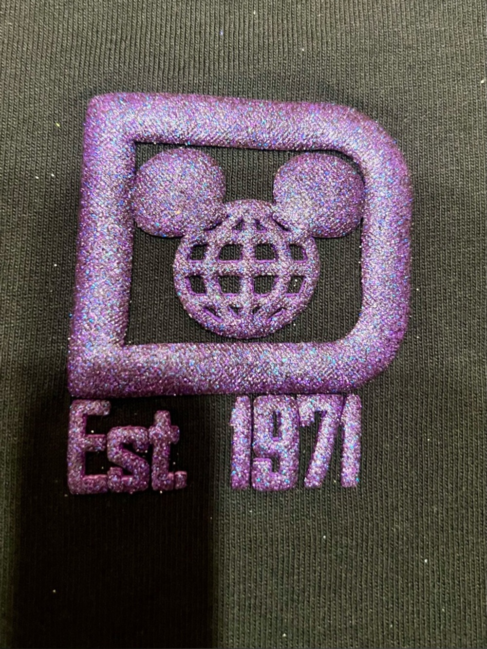 Disney Spirit Jersey 100 Years of Wonder Unisex Small Black Fireworks Sparkle - Picture 5 of 9